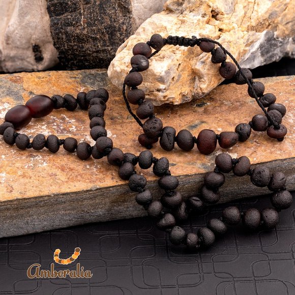 Baby Baltic Amber Necklace and adjustable bracelet SET - 14 Colors- Certificated - Picture 11 of 17